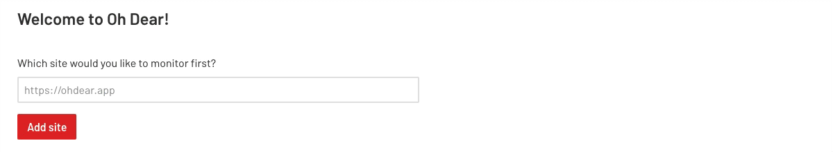 The Oh Dear dashboard right after adding a site: the uptime and certificate checks report back within seconds, the broken links check takes longer
