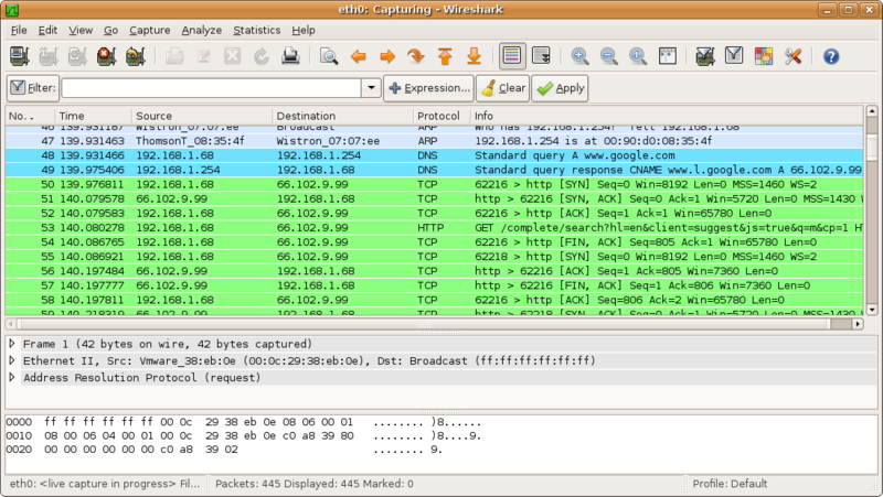 wireshark promiscuous mode mac