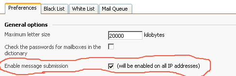 plesk using smtp without mailbox