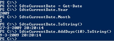 Get-Date Properties