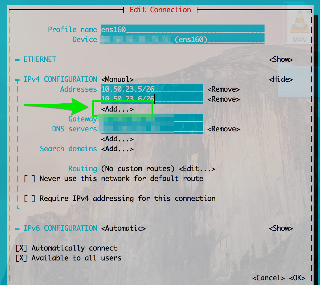 add ip to termius