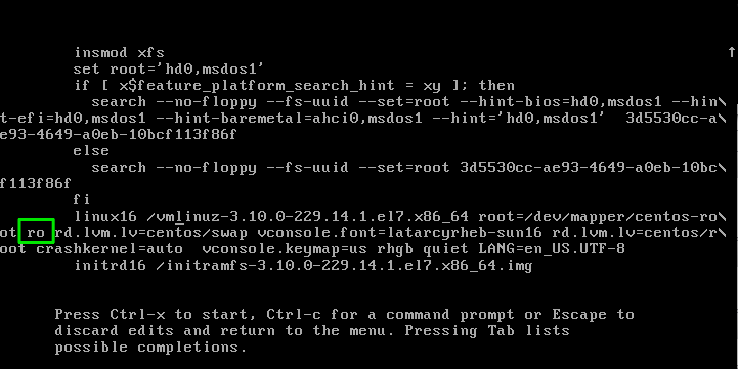 centos7 single user mode 3